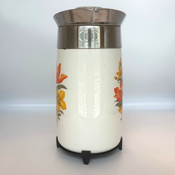 Vintage '71-'72 Corning Ware Tropic Summer 10 Cup Percolator Missing Cord - Picture 3 of 14